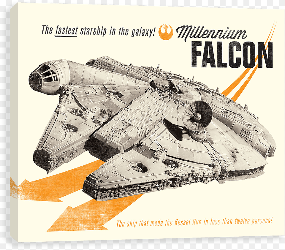 Fastest Starship In The Galaxy Star Wars Millennium Falcon, Aircraft, Armored, Military, Tank Png