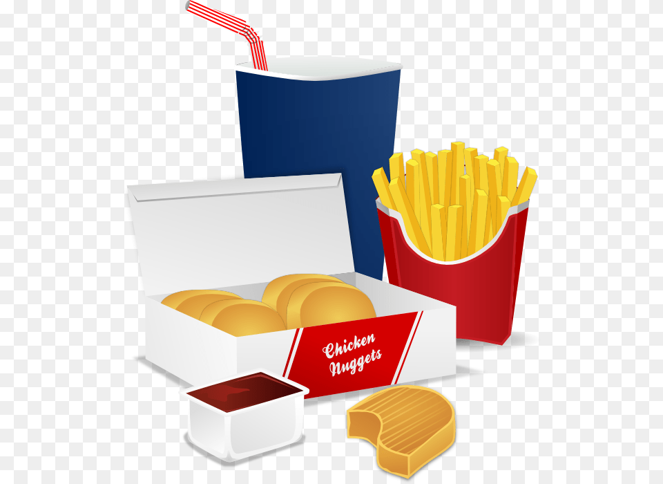 Fastfood Clipart, Food, Lunch, Meal, Fries Png
