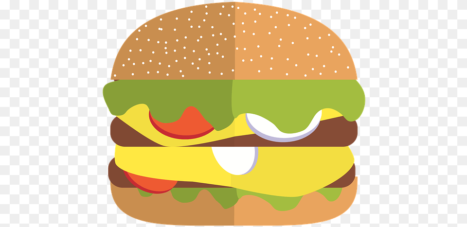 Fastfood Hamburger Food Cheeseburger Restaurant Fast Food Illustration, Burger Free Transparent Png