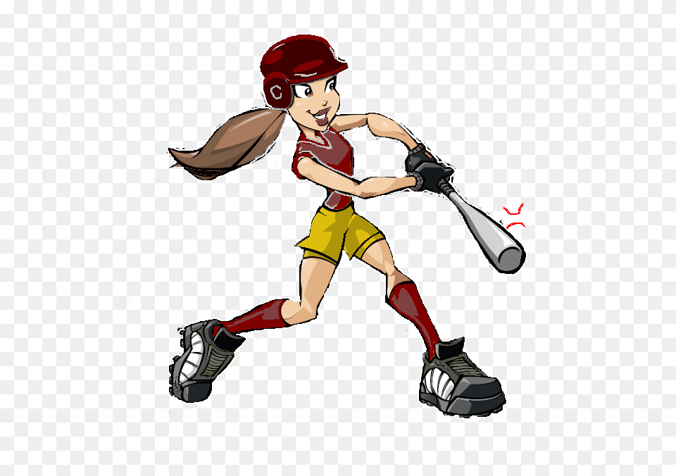 Fastpitch Softball Baseball Cartoon Clip Art, People, Person, Team, Sport Png