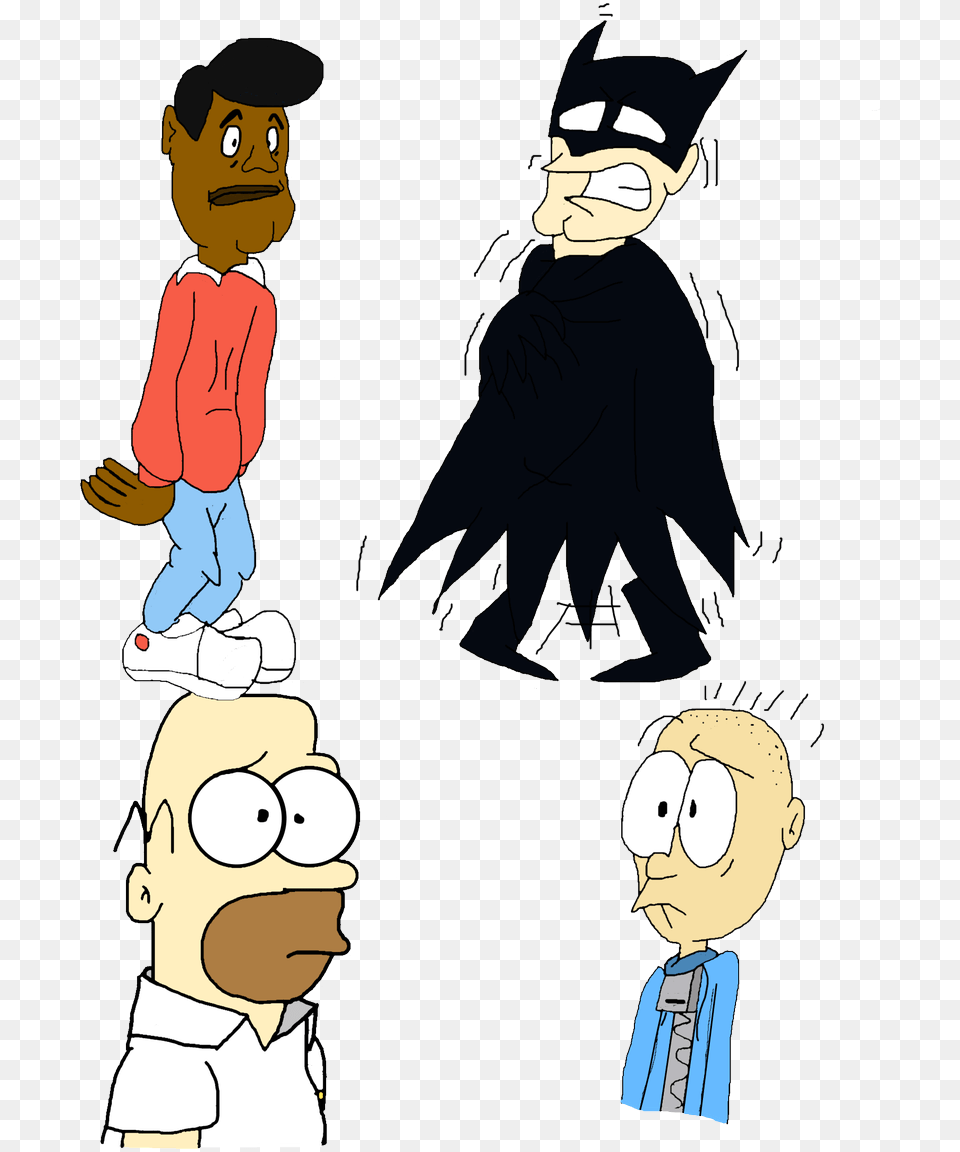 Fat Albert Lost Weight Batman Got Scared George Being Cartoons Mestup, Book, Comics, Publication, Baby Free Png Download