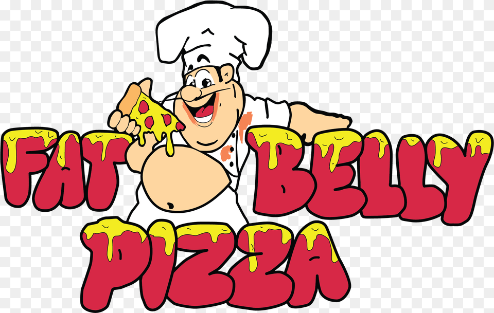 Fat Belly Pizza Cartoon, Book, Comics, Face, Head Free Png Download