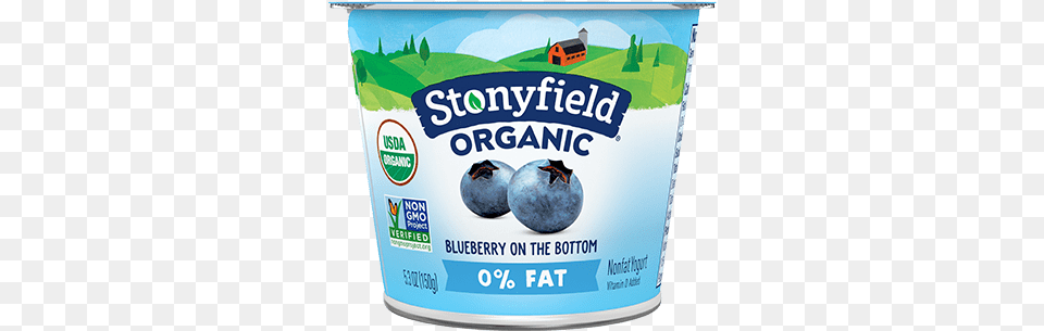 Fat Blueberry Stonyfield Whole Milk Yogurt, Berry, Dessert, Food, Fruit Free Png