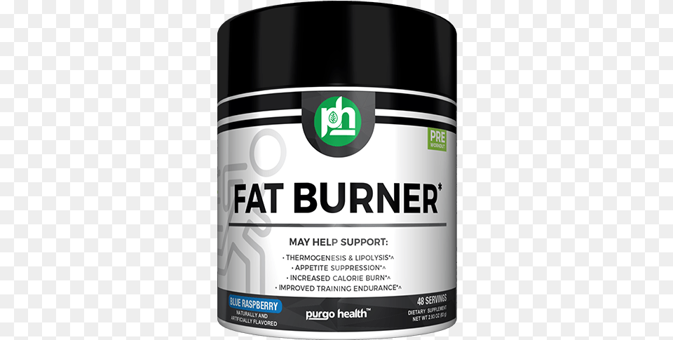 Fat Burner Blue Raspberry Cosmetics, Bottle, Can, Tin Png Image