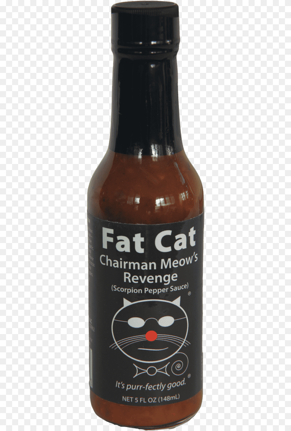 Fat Cat Chairman Meows Revenge Scorpion Pepper Sauce Tomato Sauce, Alcohol, Beer, Beverage, Beer Bottle Free Png