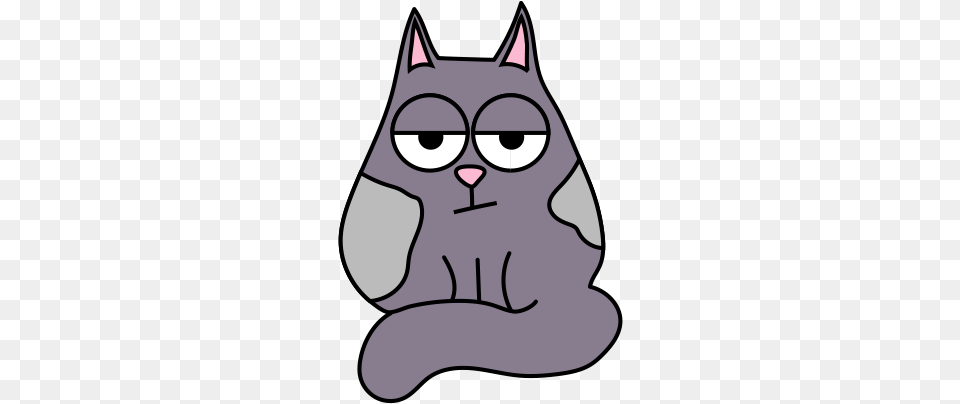 Fat Cat Smoky Cat, Animal, Mammal, Pet, Baby Png