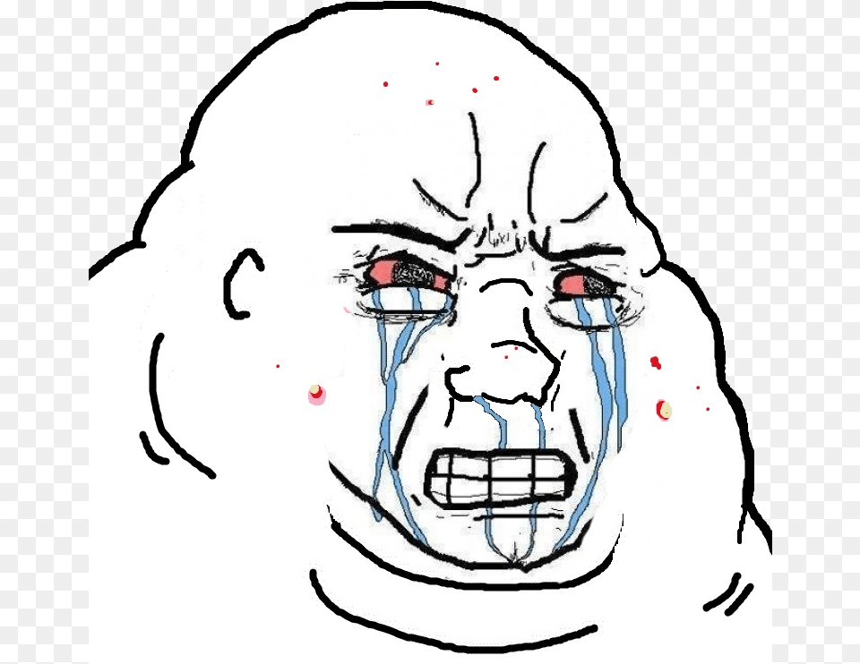 Fat Crying Wojak, Art, Baby, Person, Drawing Free Transparent Png