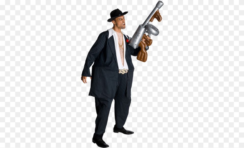 Fat Gangster Outfit Best Gangster Costume, Clothing, Suit, Formal Wear, Adult Free Transparent Png