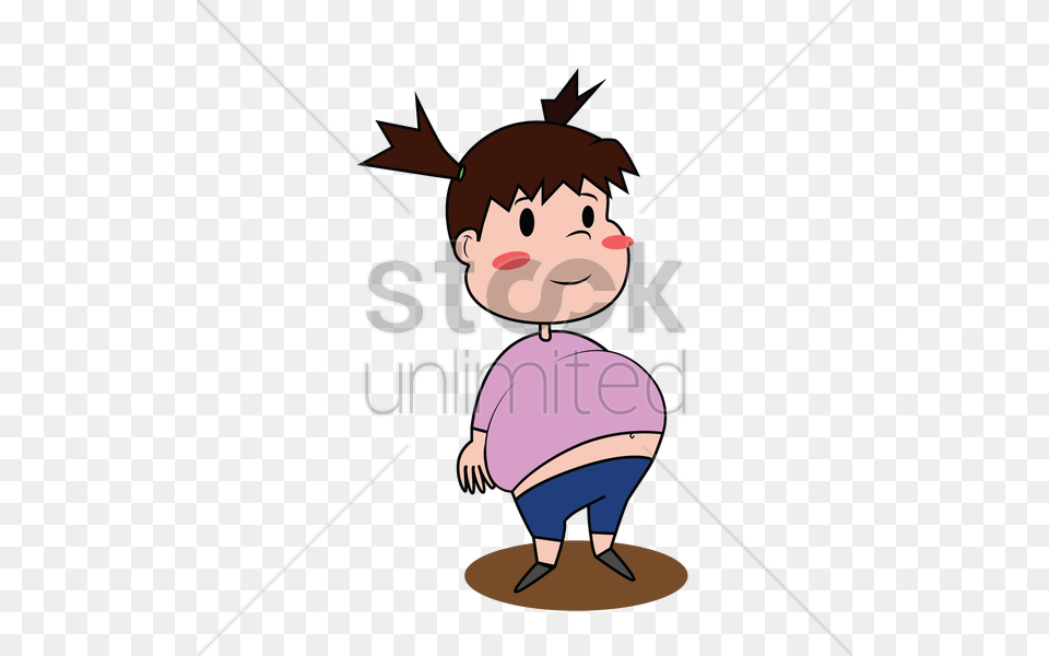 Fat Girl Vector Kneeling, Person, Face, Head Png Image