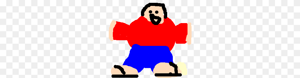 Fat Guy Wearing A Pair Of Birkenstock, Baby, Person, Clothing, Coat Png Image