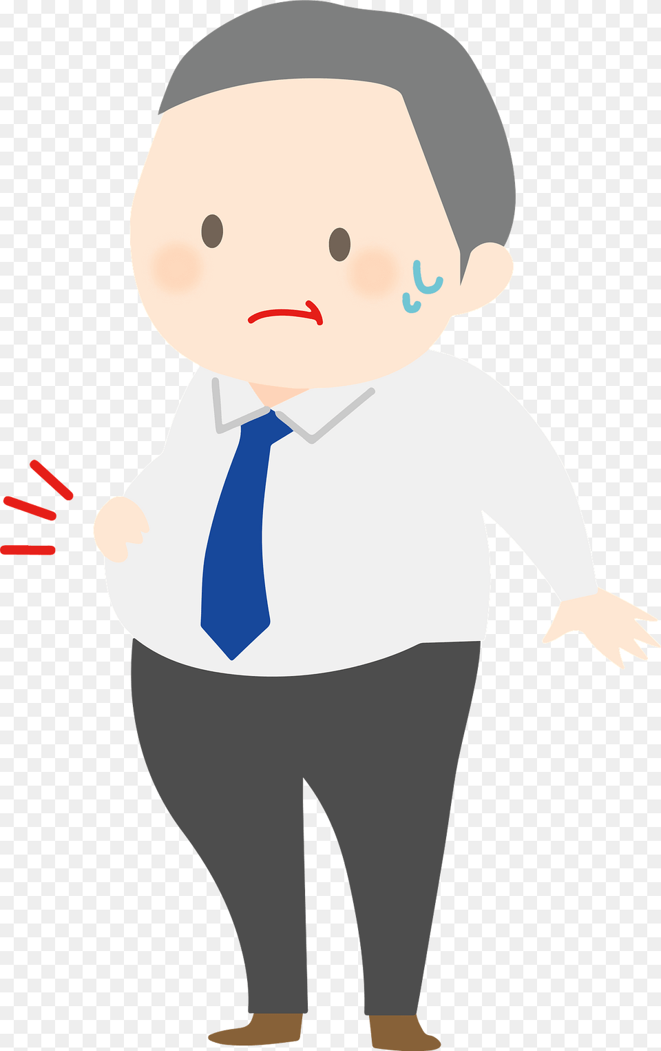 Fat Man Clipart, Accessories, Tie, Formal Wear, Baby Png Image