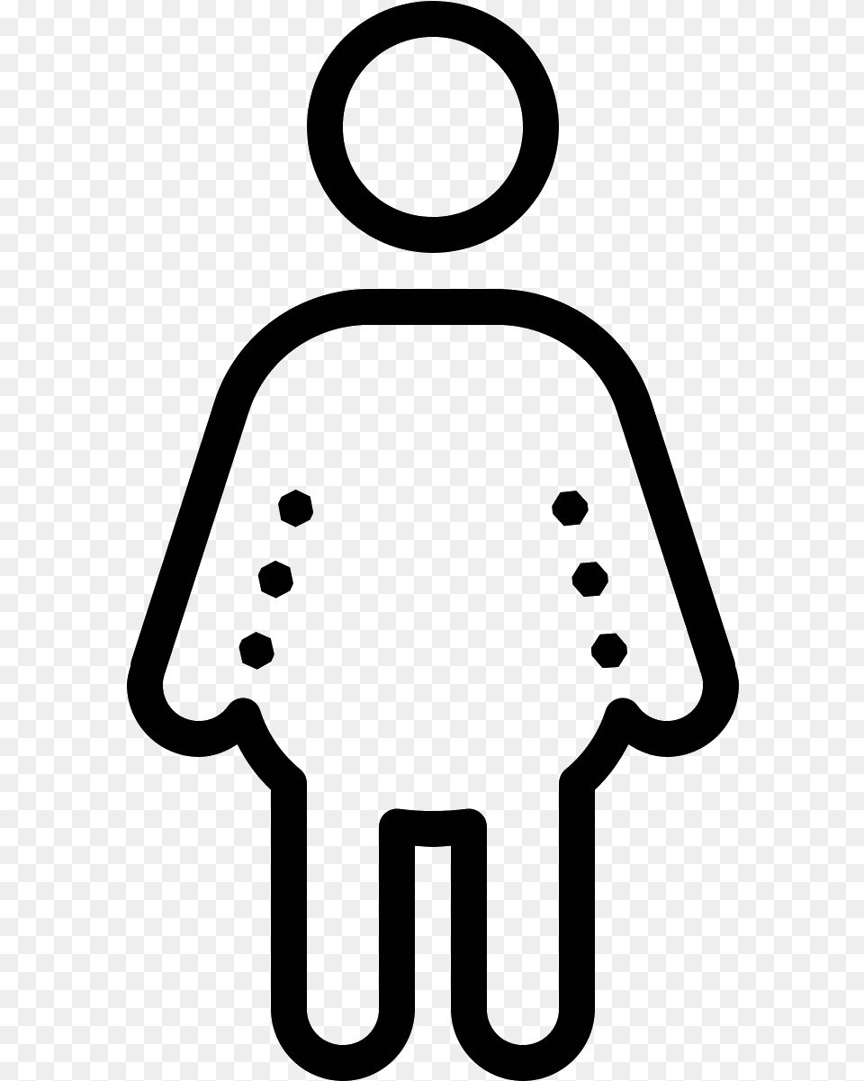 Fat Man Icon, Gray Png Image