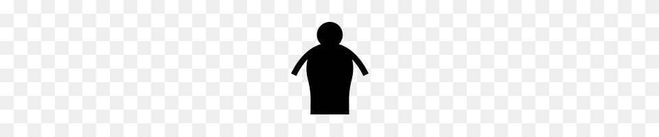 Fat Man Icons Noun Project, Gray Free Transparent Png