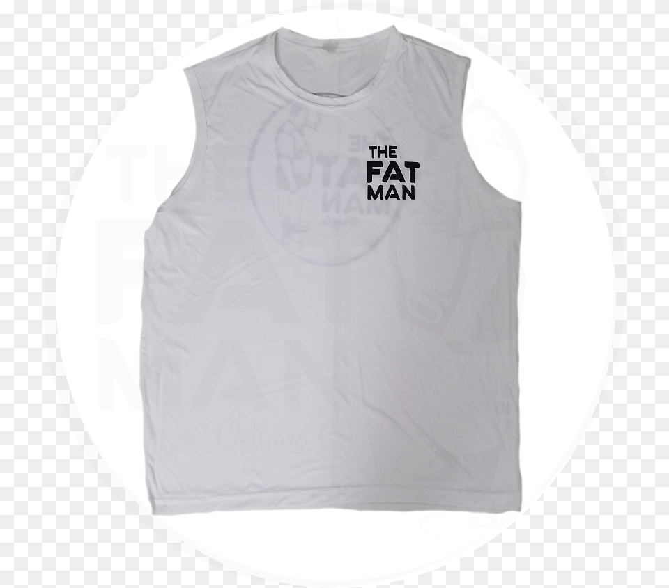 Fat Manu0027s Sleeveless T Man, Clothing, Undershirt, Diaper Free Png