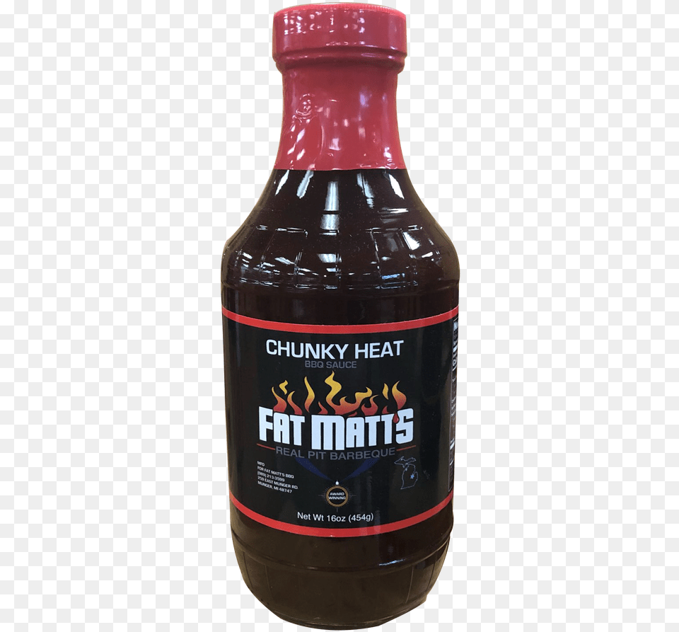 Fat Matts Bbq Sauce Chunky Heat Bottle, Alcohol, Beer, Beverage, Ammunition Free Png