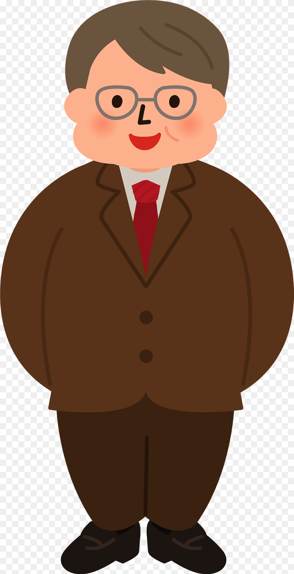 Fat Middle Aged Man Clipart, Clothing, Coat, Formal Wear, Suit Png Image