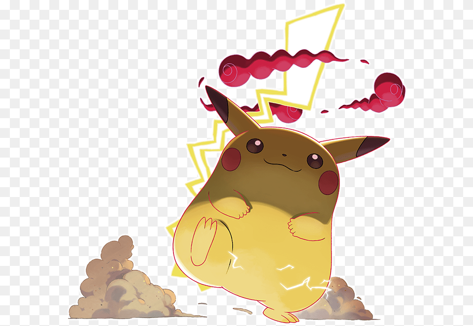 Fat Pikachu Is Back For Pokemon Sword And Shield Trailer G Max Pikachu, Animal, Mammal, Rabbit, Pig Png Image