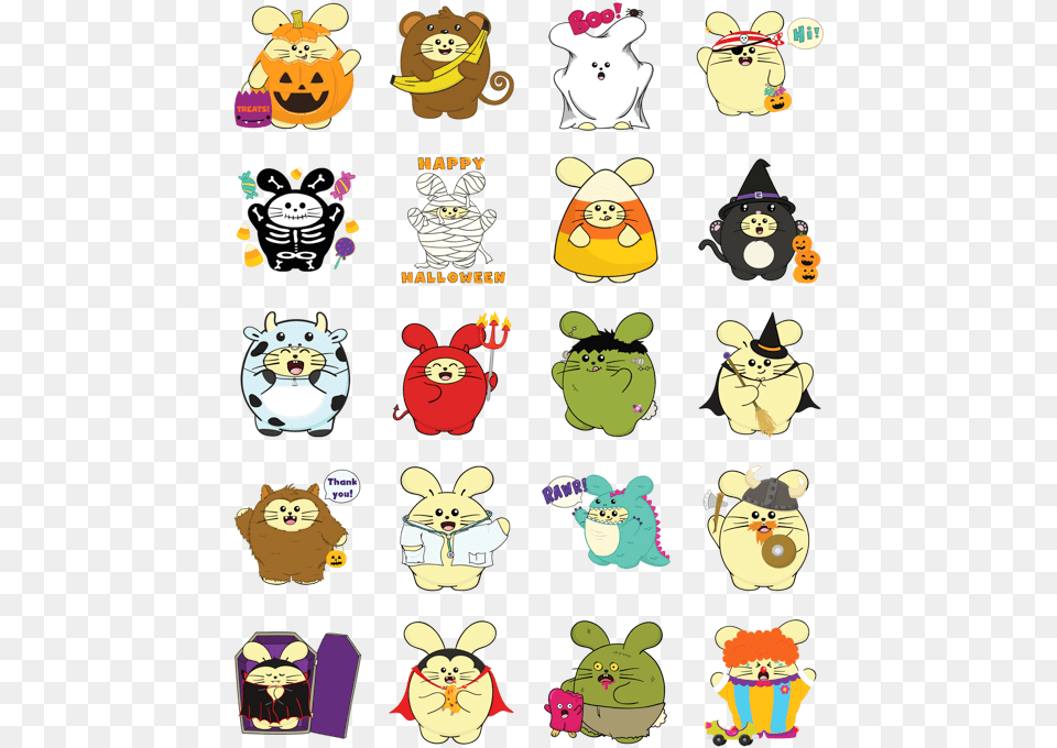 Fat Rabbit Farm Stickers Halloween, Animal, Bear, Mammal, Wildlife Free Png Download