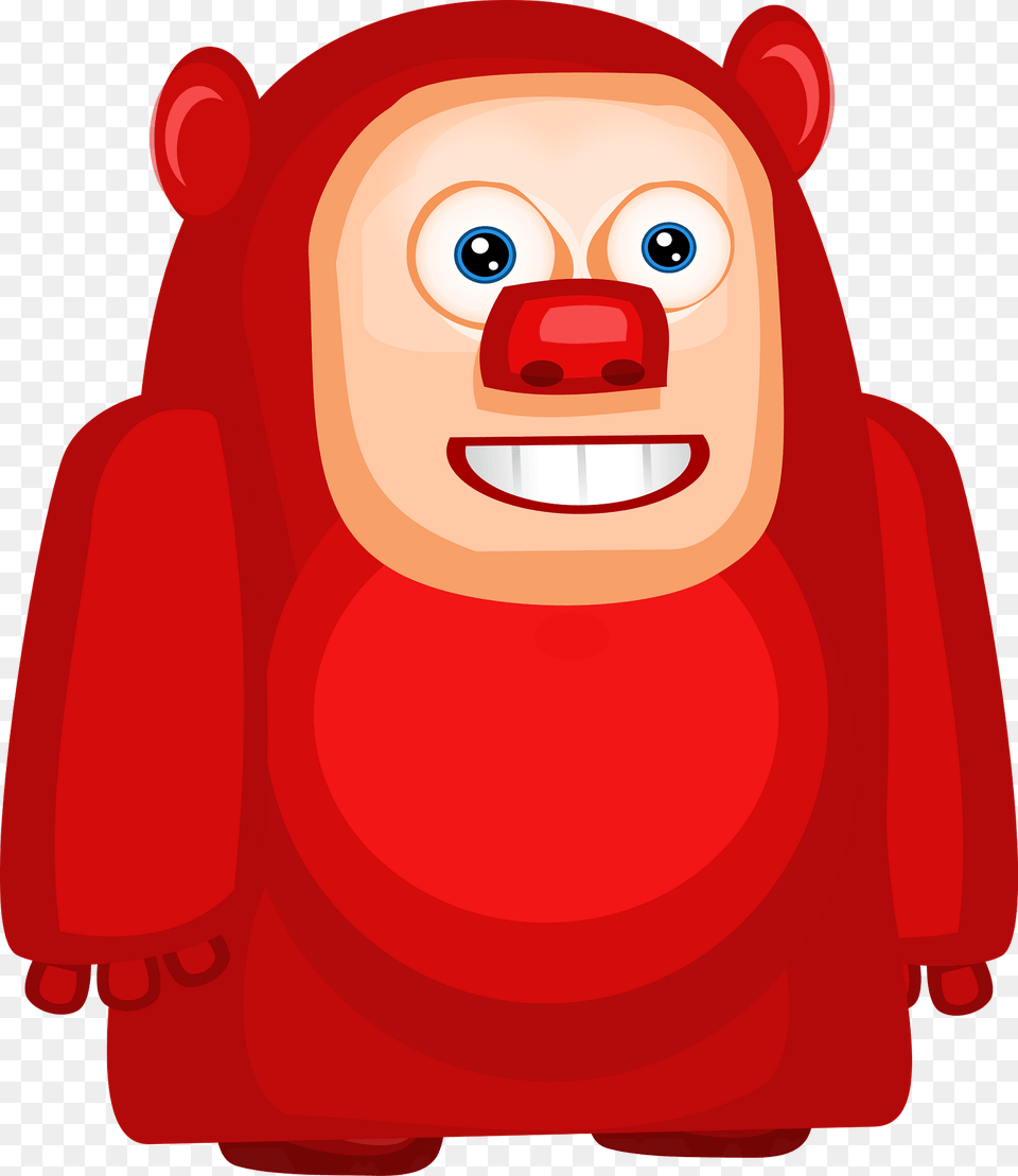 Fat Red Alien Clipart, Face, Head, Person, Baby Free Png Download