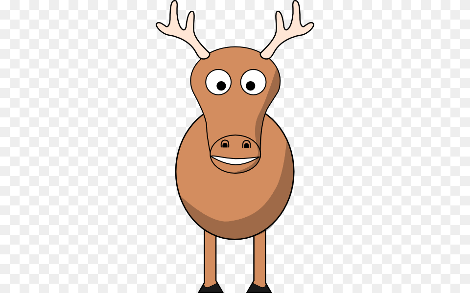 Fat Reindeer Cliparts, Animal, Deer, Elk, Mammal Png Image