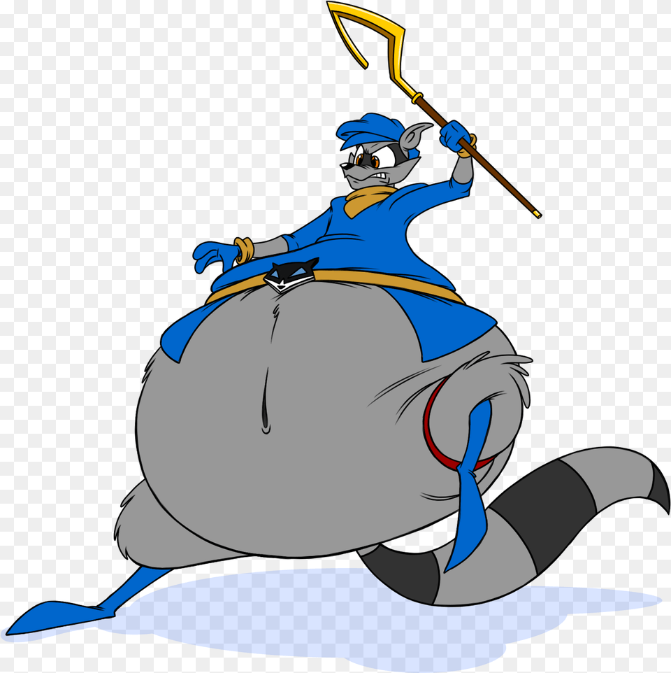 Fat Sly Cooper Sly Cooper Fat, Cartoon, Face, Head, Person Png