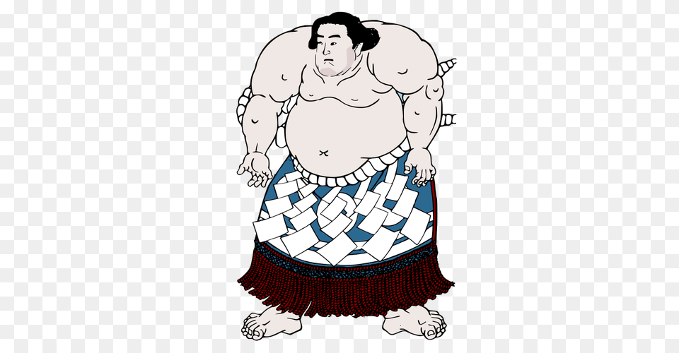 Fat Sumo Wrestler, Adult, Male, Man, Person Free Png