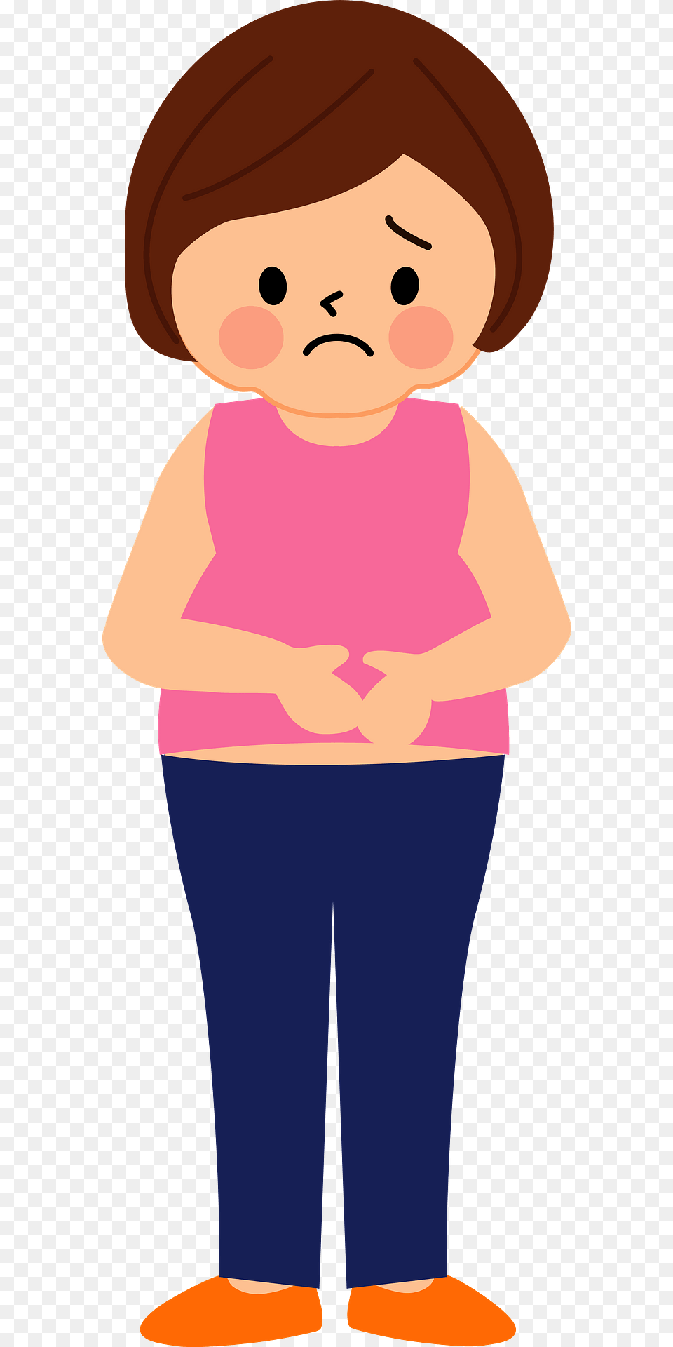 Fat Woman Clipart, Clothing, Pants, Baby, Person Png