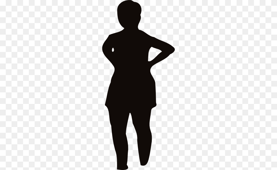 Fat Woman Silhouette, Adult, Male, Man, Person Free Png