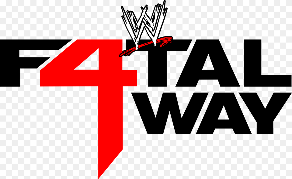 Fatal 4 Way Match For The Divas Title Fatal Four Way, Symbol, Cross, Number, Text Free Transparent Png