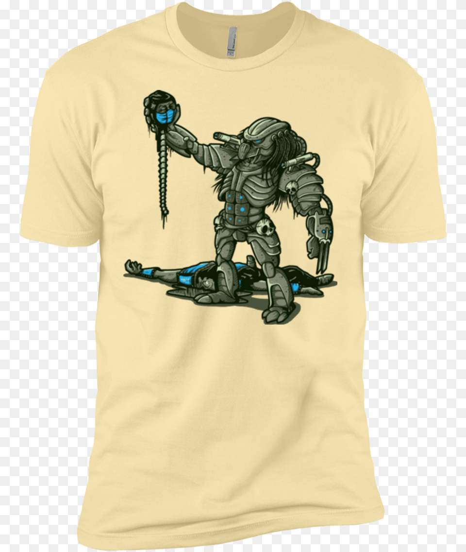 Fatality Men S Premium T Shirt Military Robot, Clothing, T-shirt, Adult, Male Png