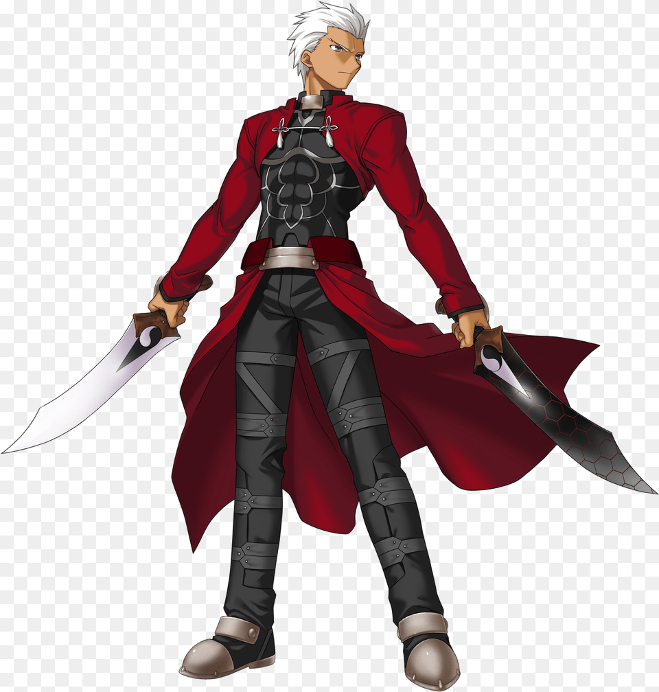 Fate Stay Night, Weapon, Sword, Adult, Person Png Image