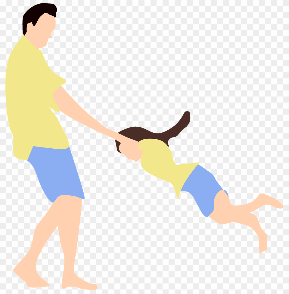 Father And Daughter Clipart, Clothing, Shorts, Adult, Male Png