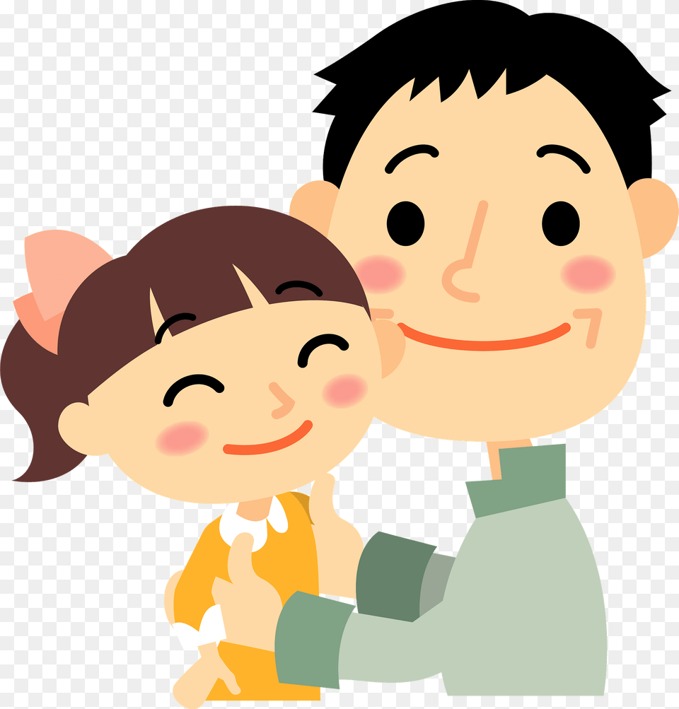 Father And Daughter Clipart, Face, Head, Person, Baby Free Transparent Png