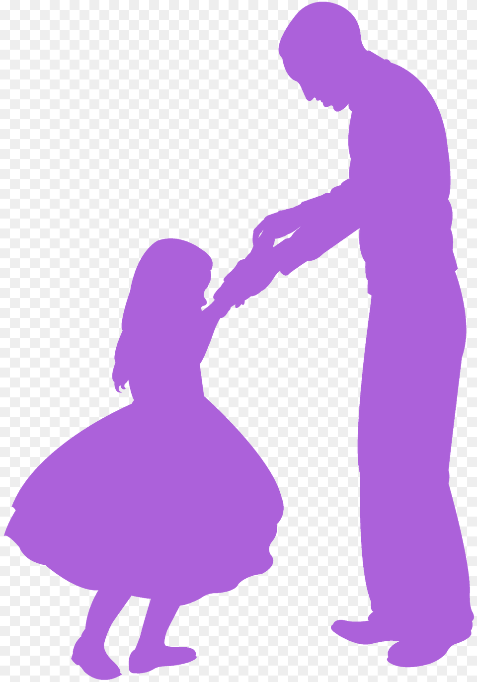 Father And Daughter Dancing Silhouette, Leisure Activities, Person, Adult, Baby Free Png Download