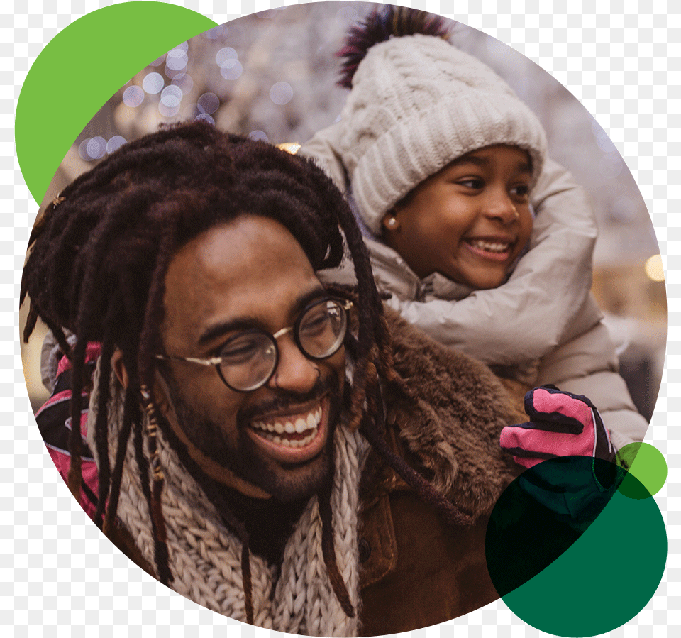 Father And Daughter Enjoying Winter Outdoors Holiday, Accessories, Smile, Photography, Person Free Png