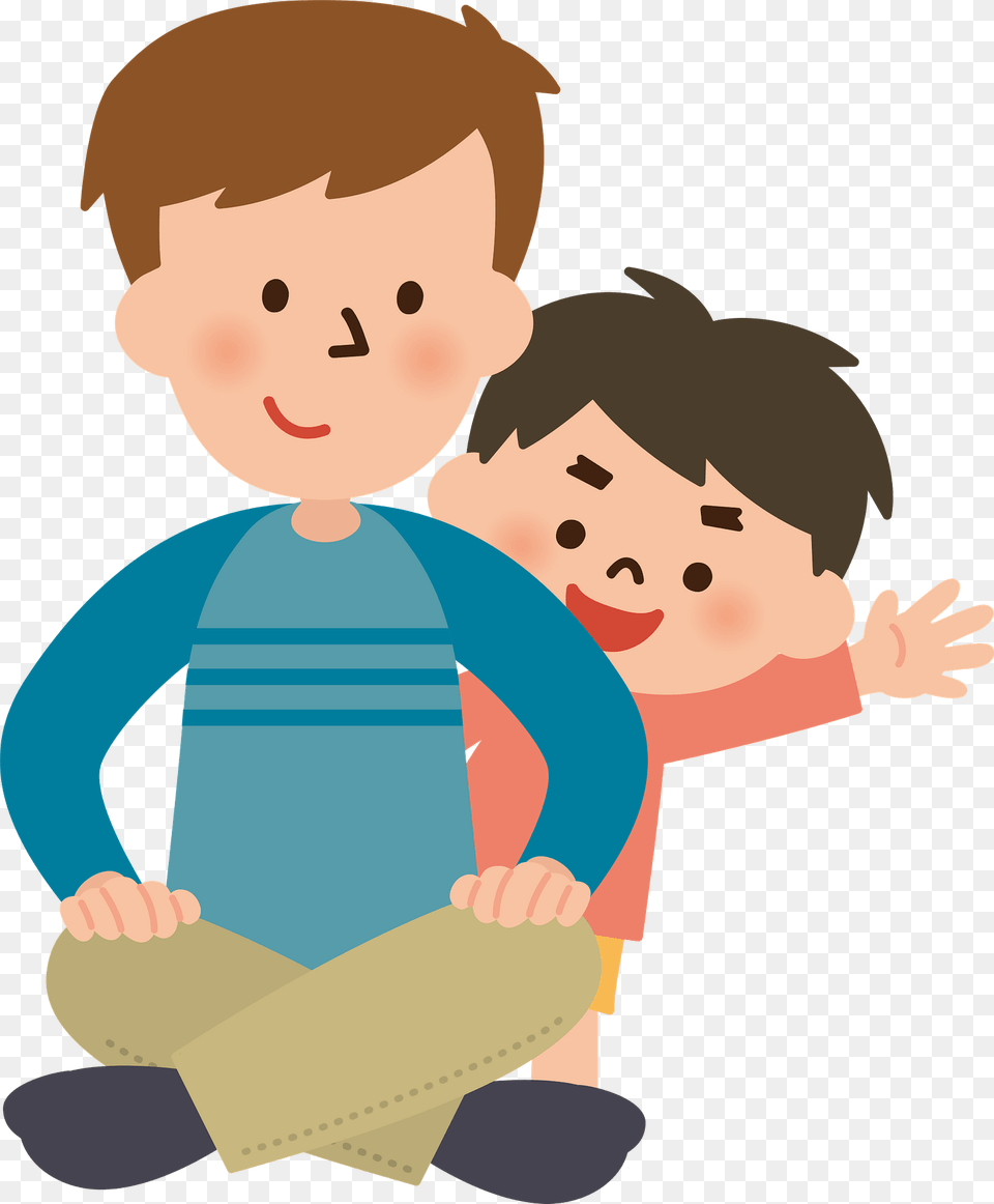 Father And Son Clipart, Baby, Person, Reading, Face Free Png