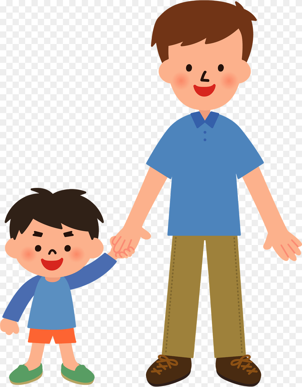 Father And Son Clipart, Clothing, Pants, Baby, Person Png