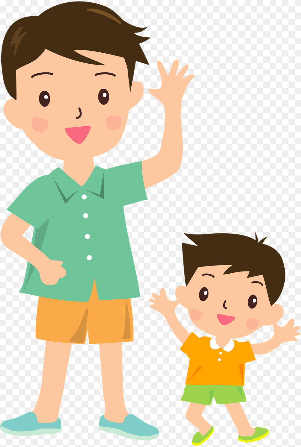 Father And Son Clipart, Baby, Person, Head, Face Png Image