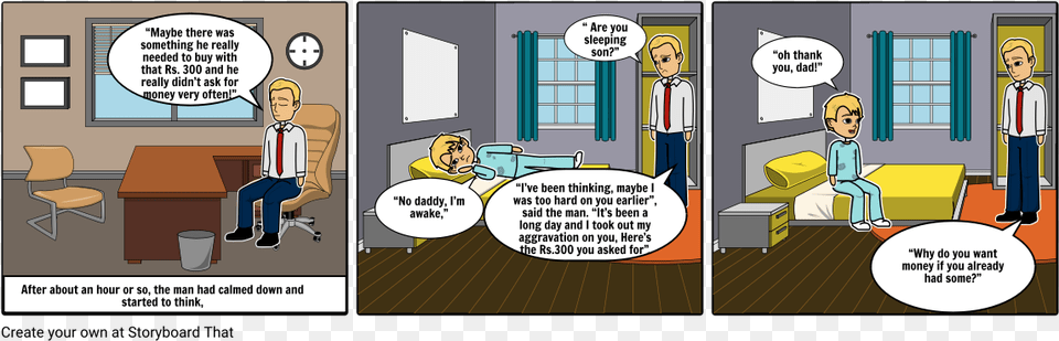 Father And Son Conversation3 Cartoon, Book, Comics, Publication, Person Png Image