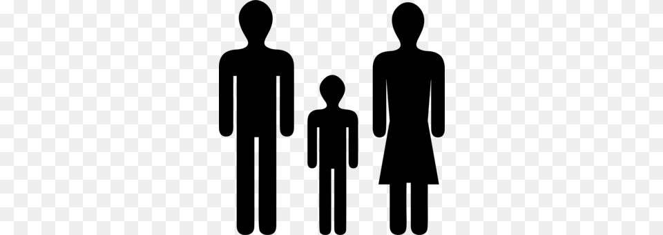 Father Child Silhouette Daughter Parent, Gray Free Transparent Png