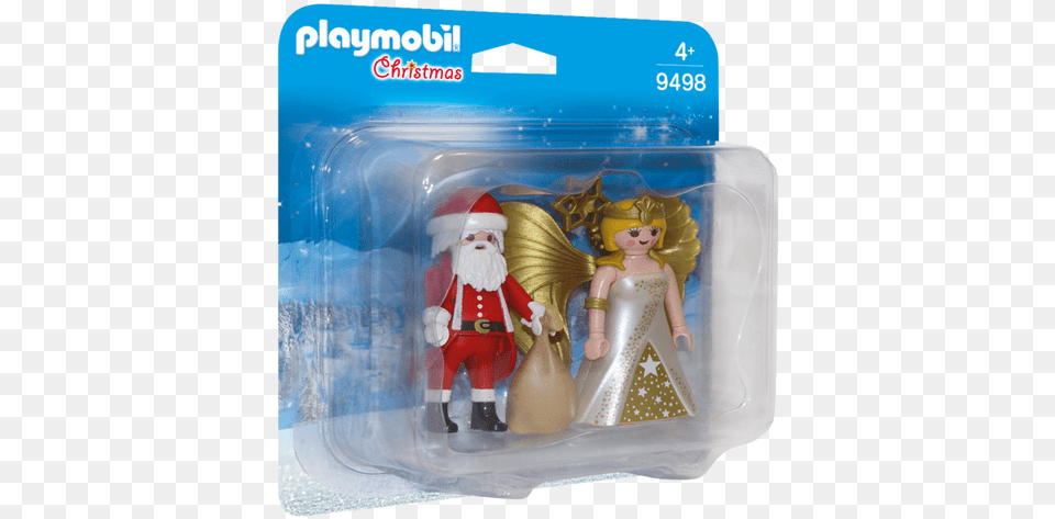 Father Christmas And Angel Playmobil Christmas, Figurine, Doll, Toy, Baby Free Transparent Png