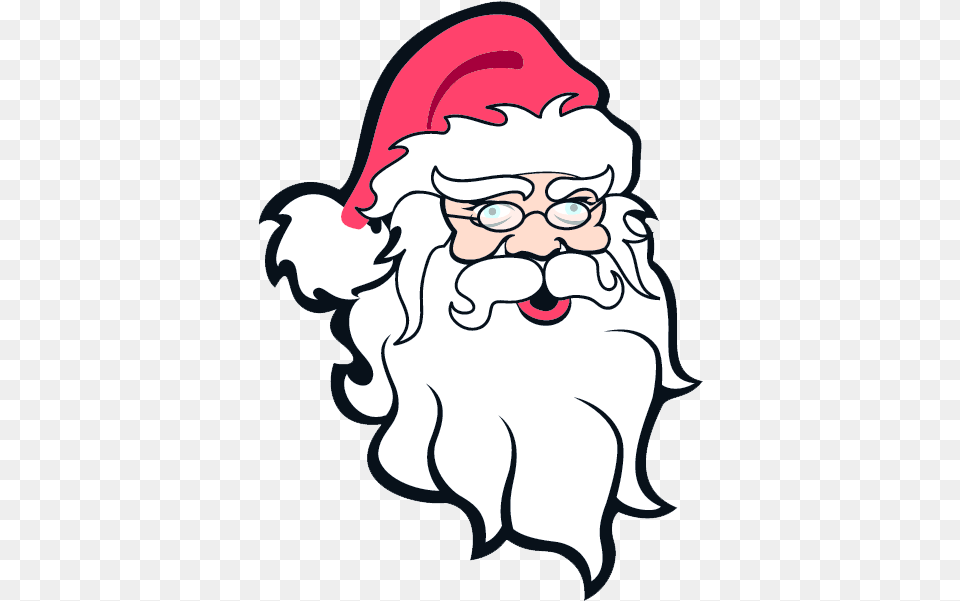 Father Christmas Face Clipart Santa Face, Baby, Person, Head, Accessories Png Image