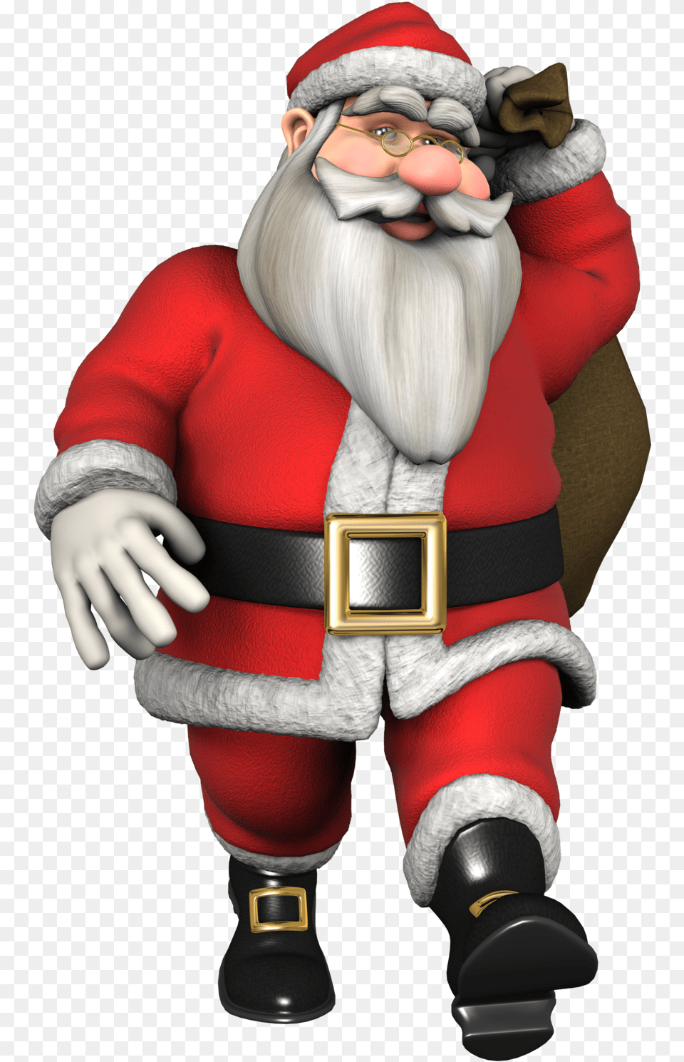 Father Christmas Free Santa Claus Animated, Baby, Person, Accessories, Belt Png