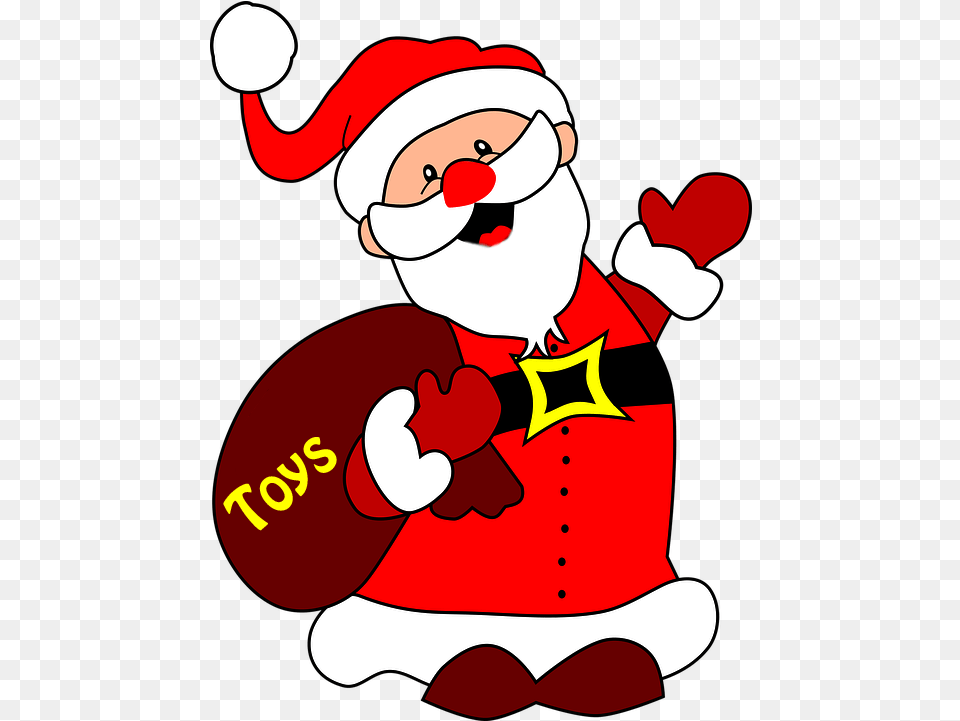 Father Christmas Toys Transparent Image Images Father Christmas With No Background, Baby, Person, Face, Head Free Png Download