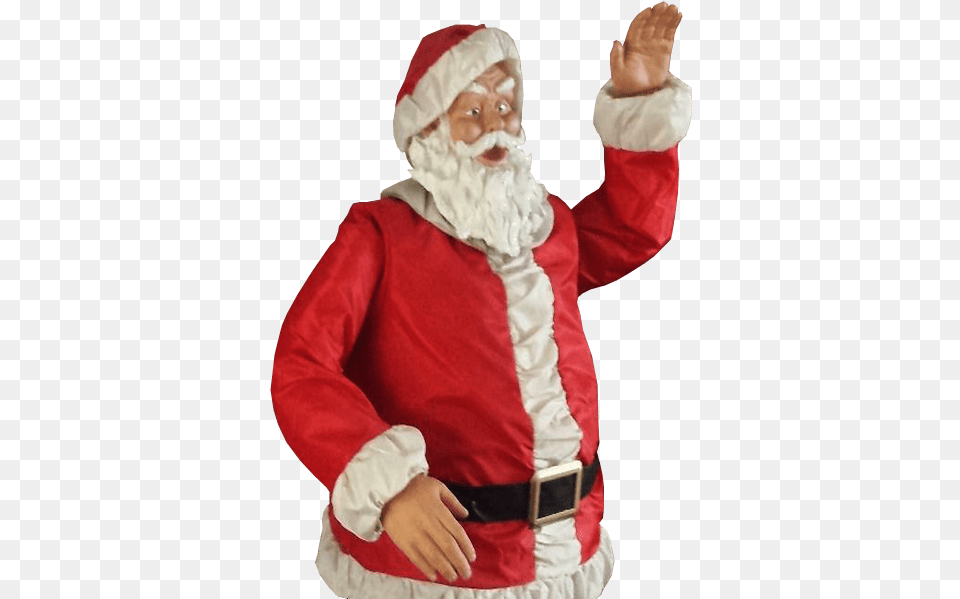 Father Christmas Waving Transparent Background Images, Baby, Person Free Png Download