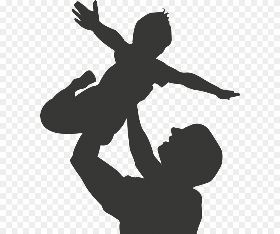 Father Daughter Dance Child Silhouette Father Daughter Father Lifting Child, Dancing, Leisure Activities, Person, Baby Free Png Download