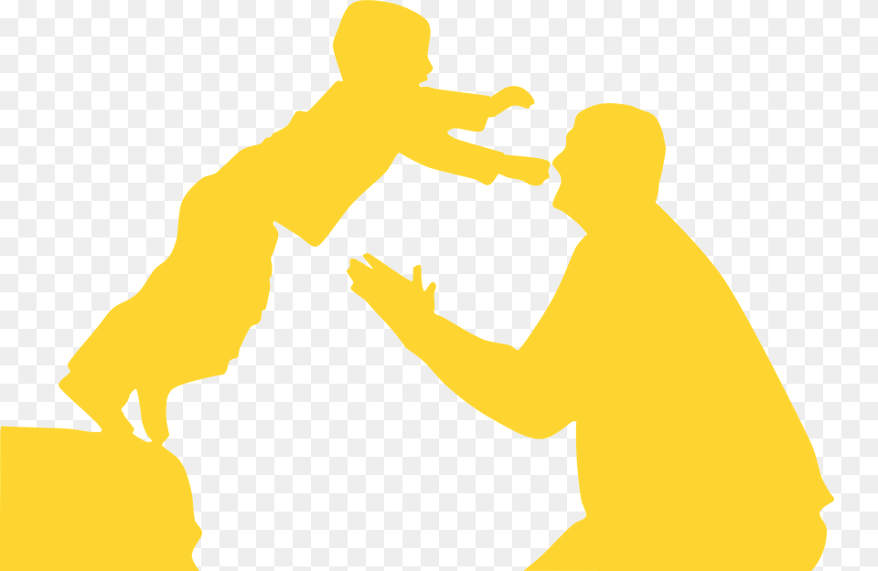 Father Helping Son Silhouette, Adult, Male, Man, Person Free Png