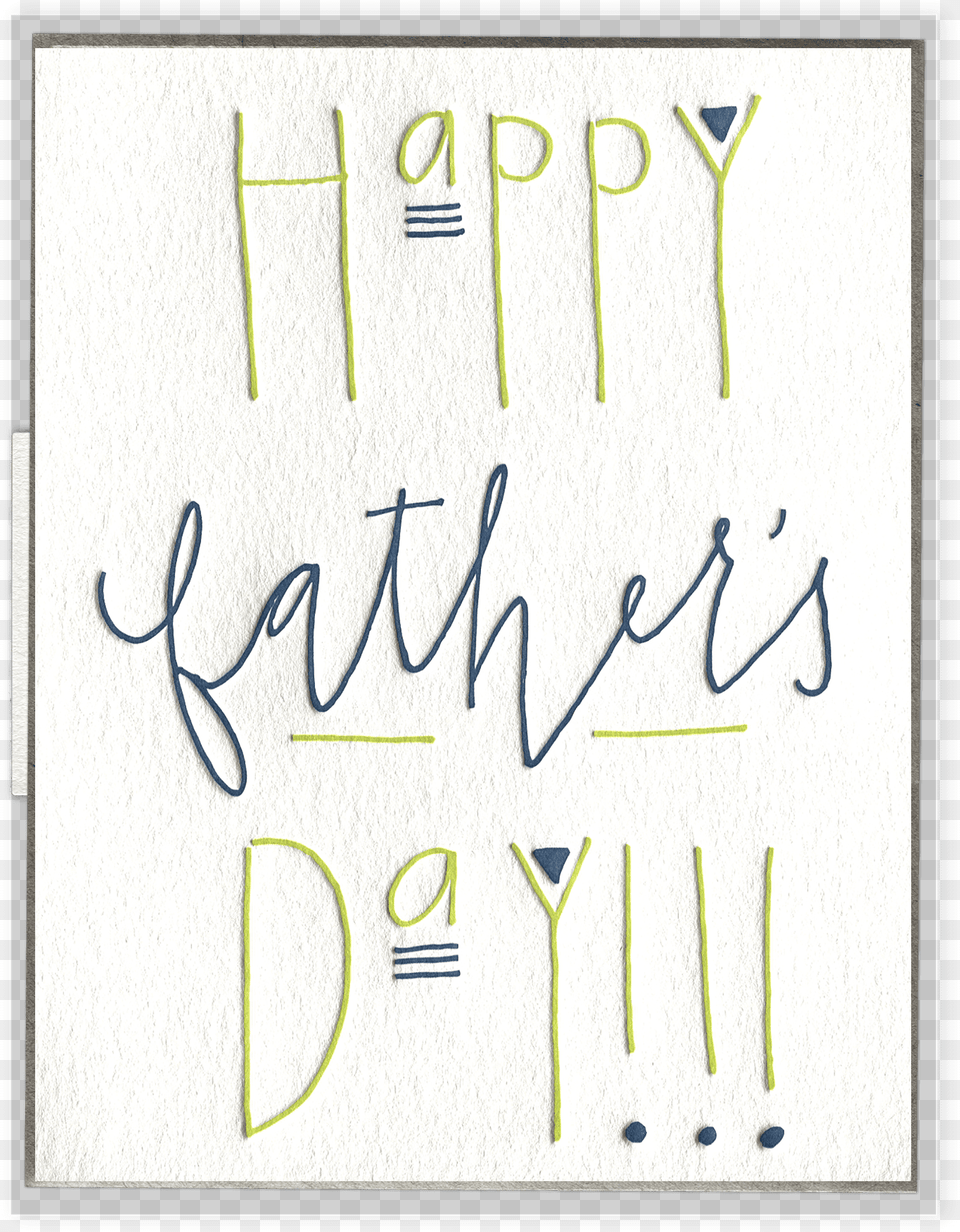 Father S Day Letterpress Greeting Card Calligraphy, Handwriting, Text Png Image