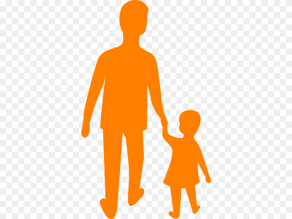 Father Son Daughter Silhouette, Adult, Male, Man, Person Png Image