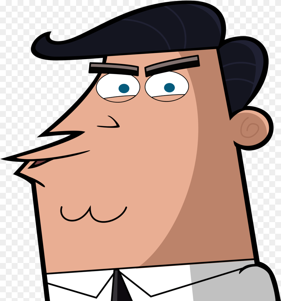 Father Timmy Turner Chin Man, Person, Cartoon, Face, Head Free Transparent Png